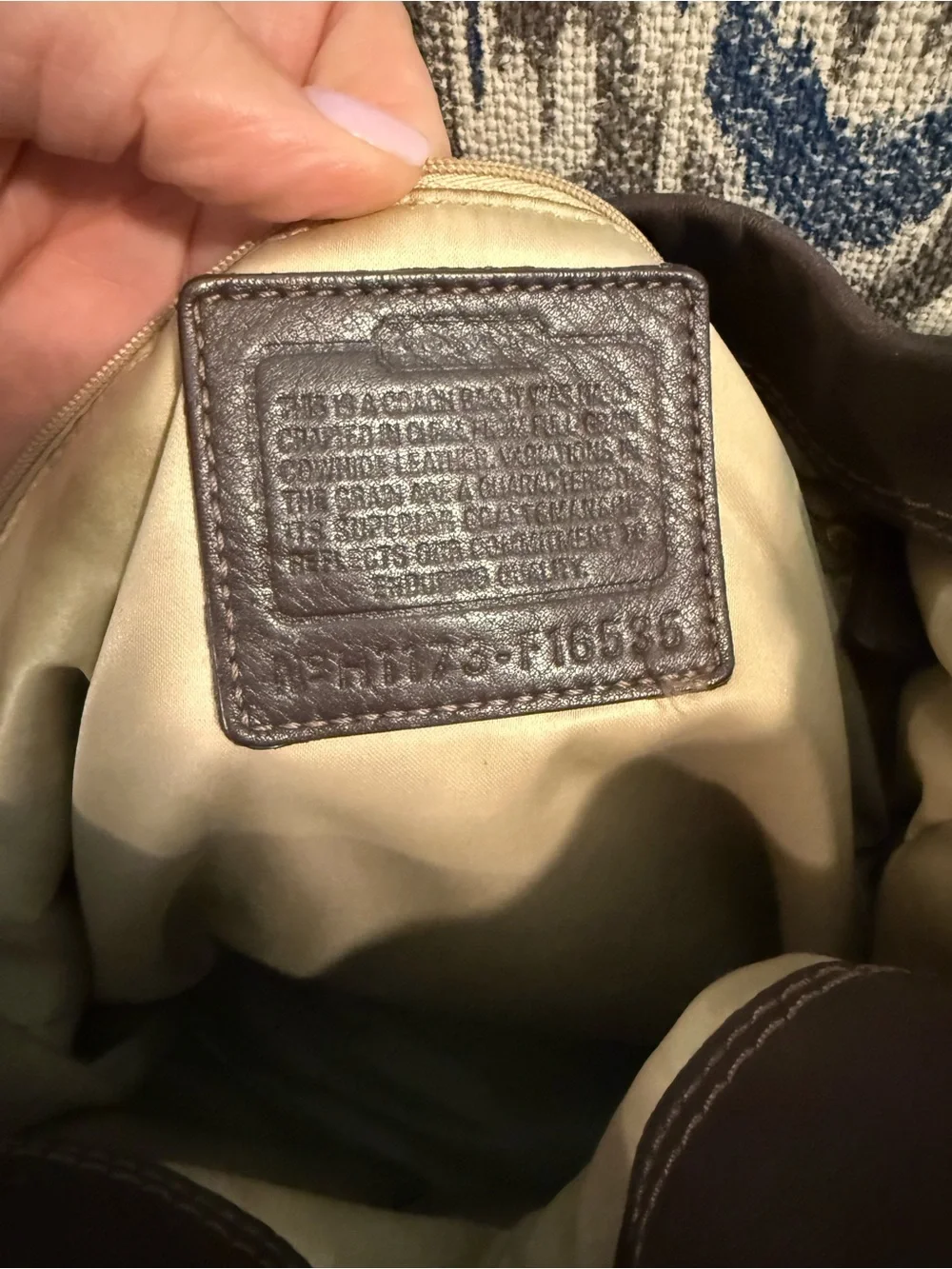 Coach plum leather